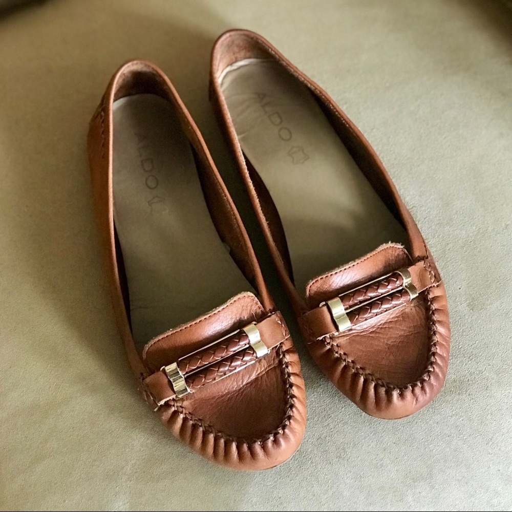 🥿 PRICE DROP! ALDO Tan Leather Loafers